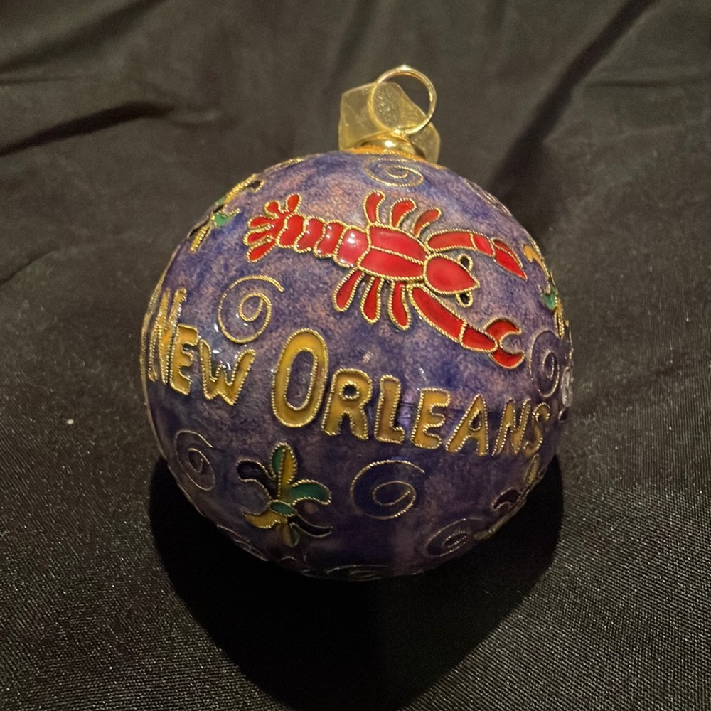 Blown glass ornament by Landmark Creations - New Orleans